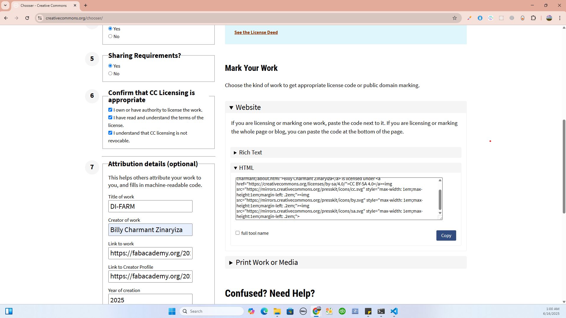 Generated License Summary