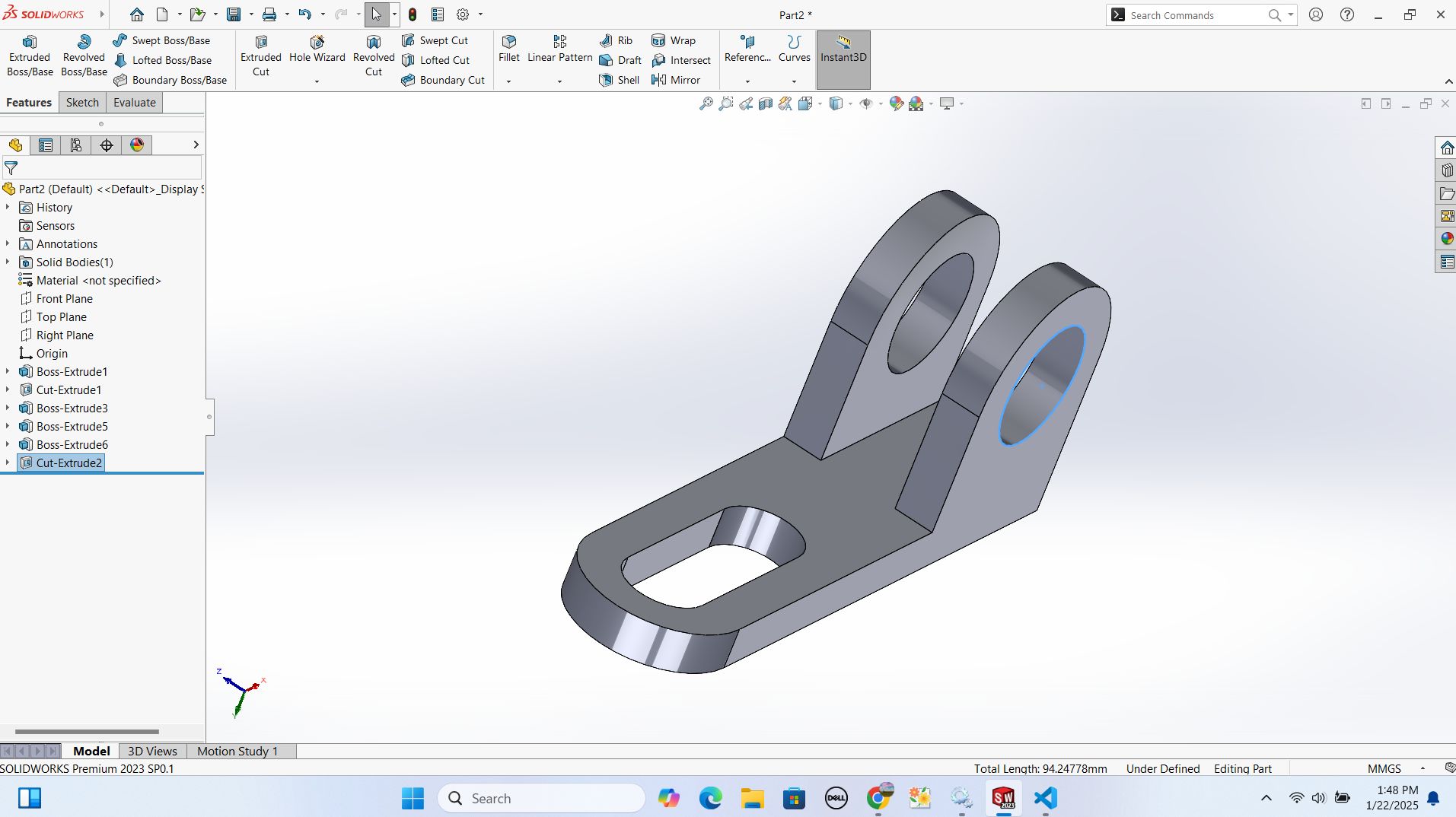 extrude cut