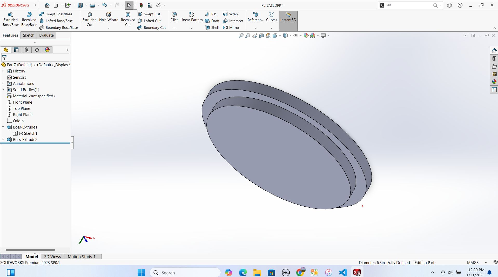 extrude boss