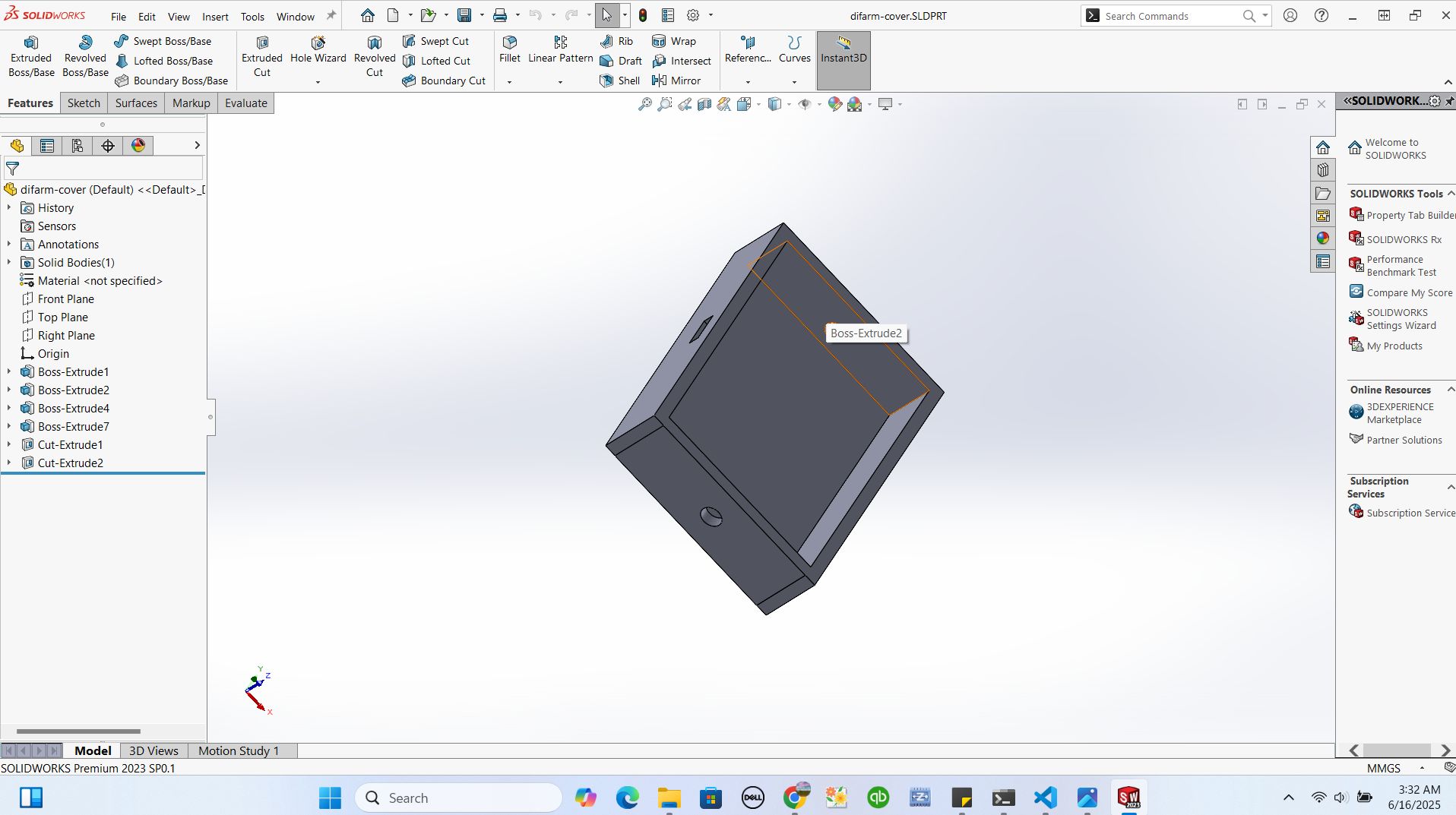solidworks Enclosure Model