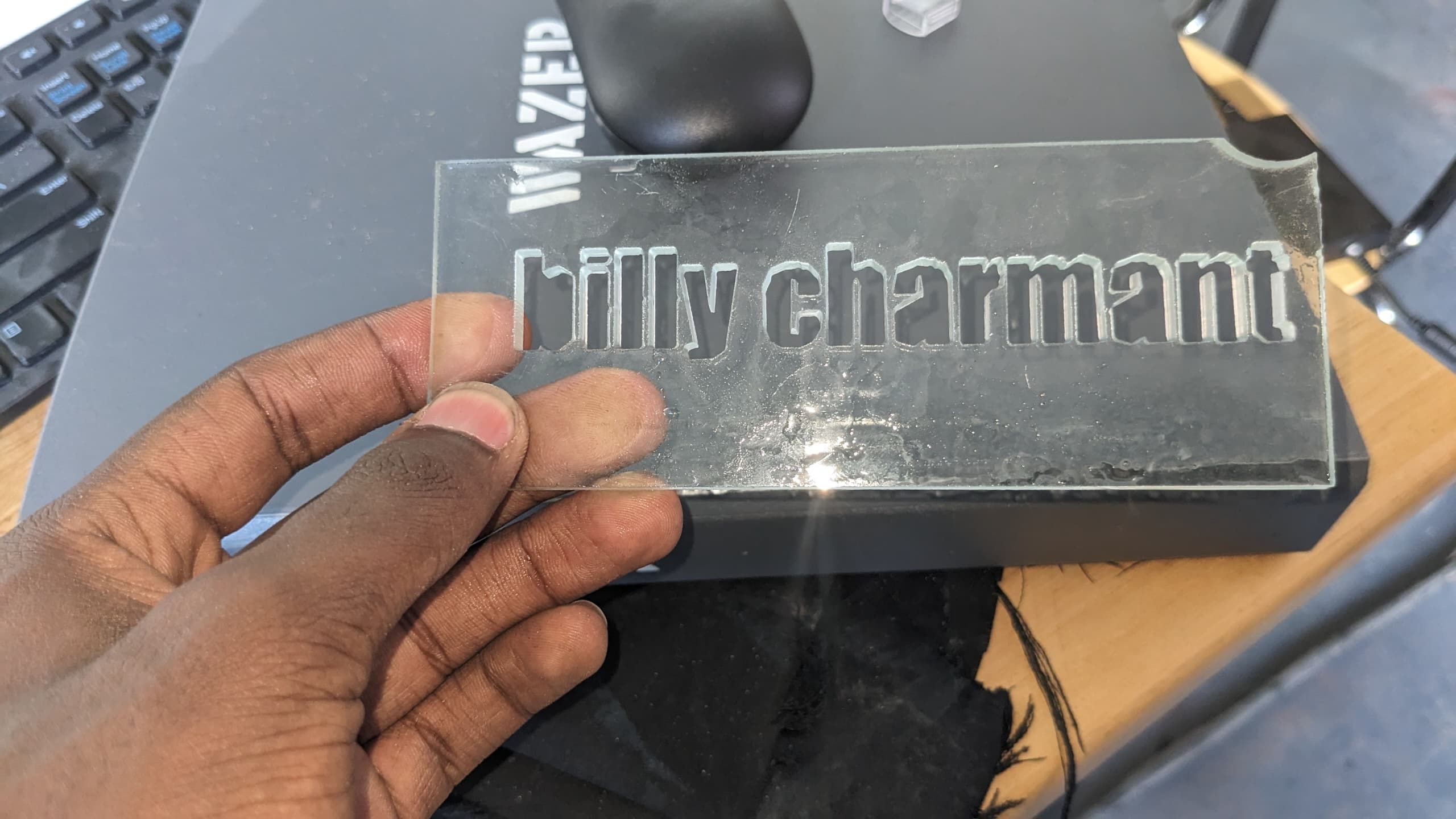 Final waterjet cut piece