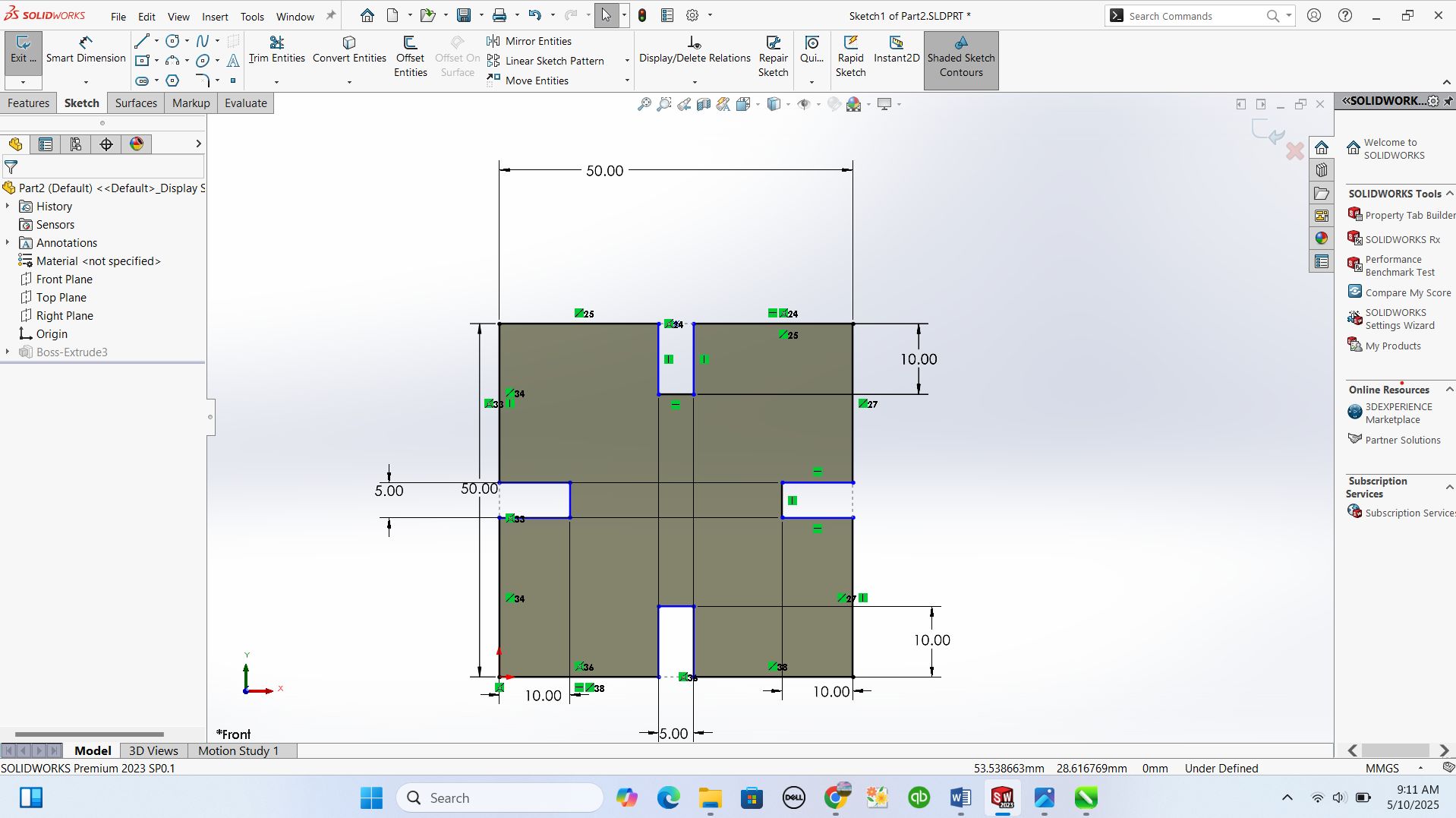 designing square part