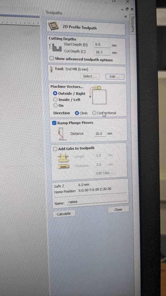 setting toolpath