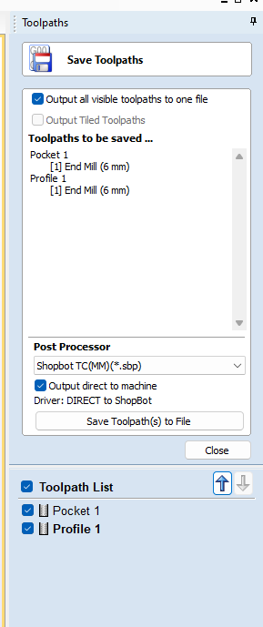 File selection for machining