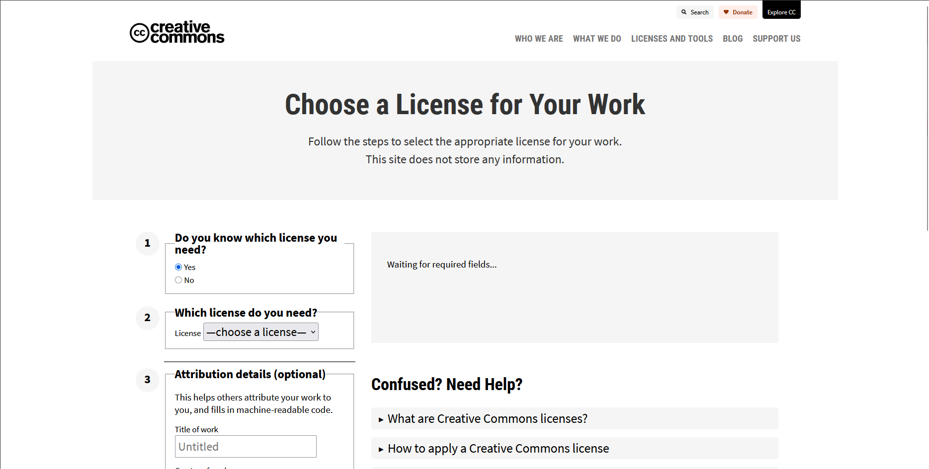 License questions