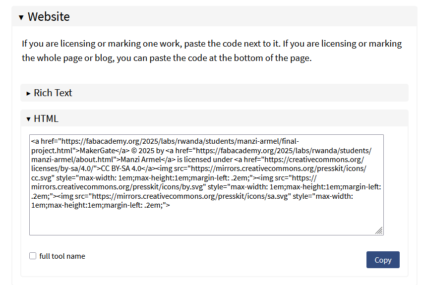 HTML code