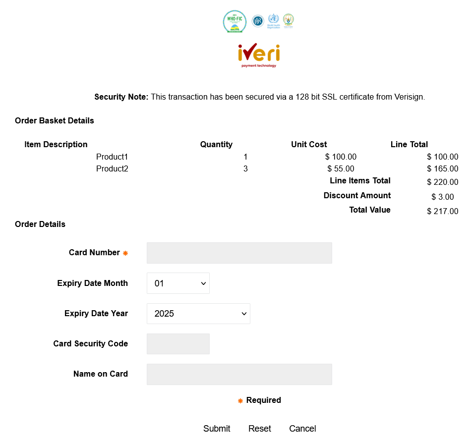 WPForms iVeri Integration