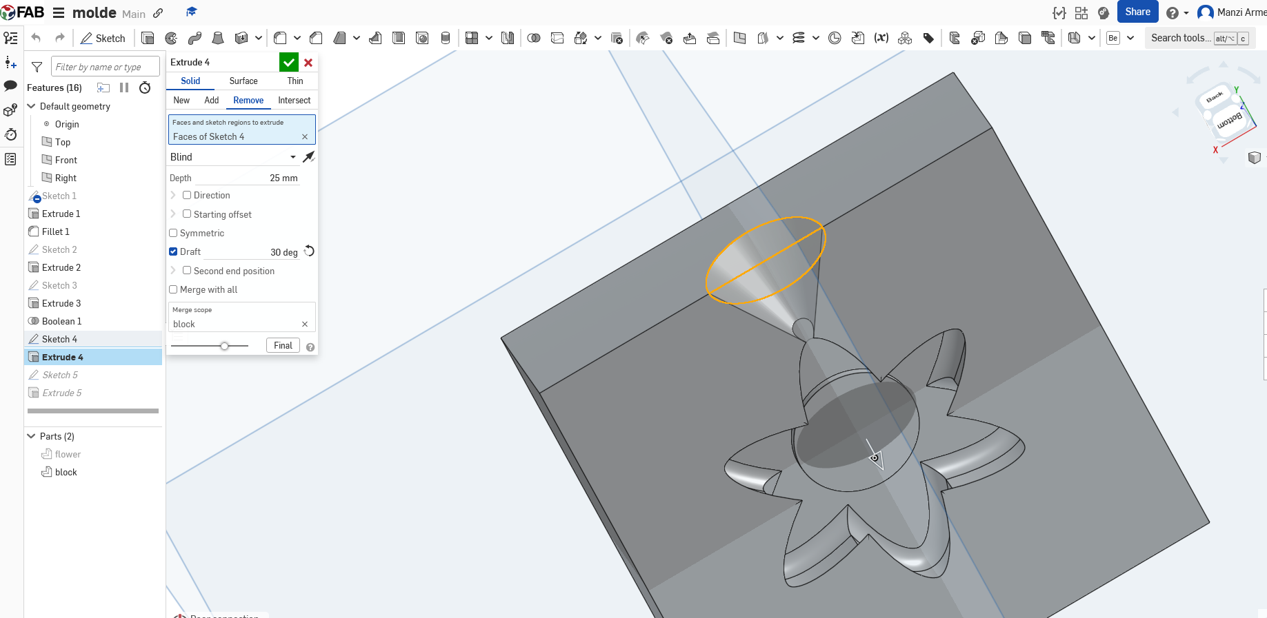 Final 3D model ready for printing