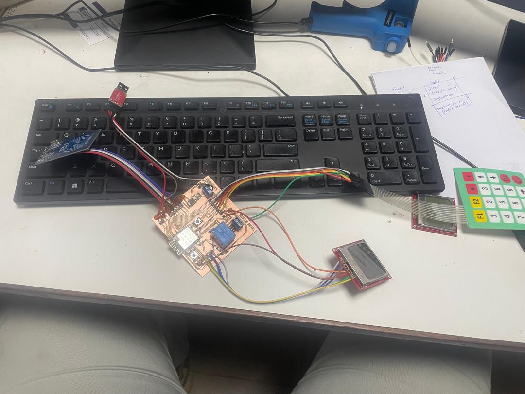 Completed PCB with all components