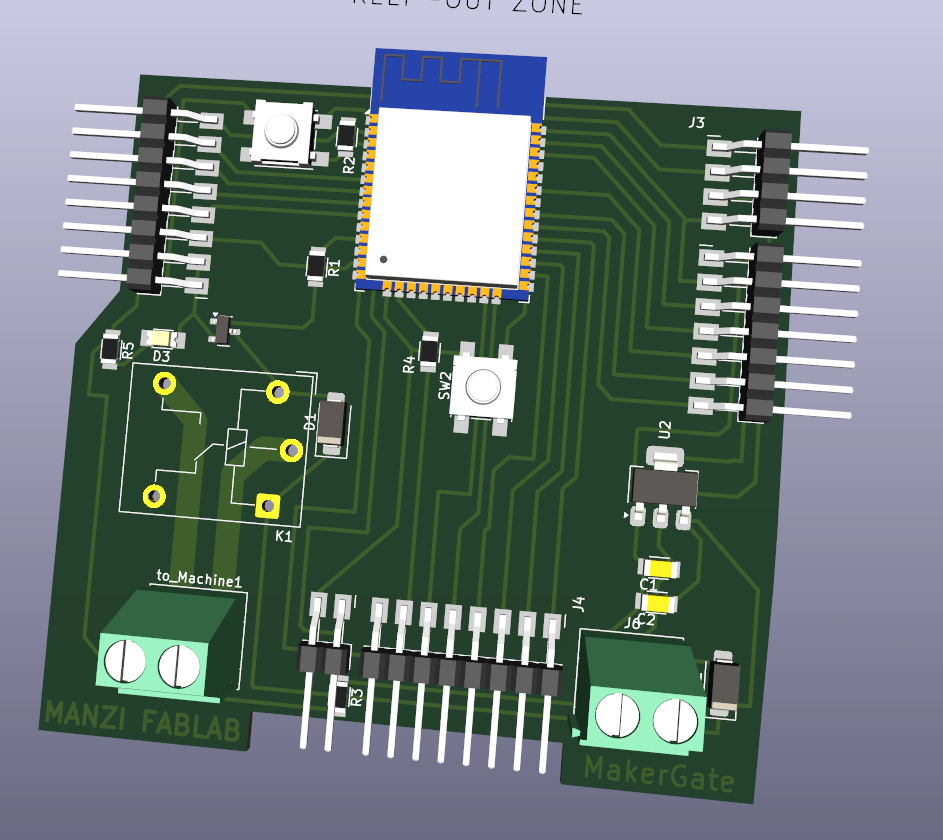 3D visualization of my PCB