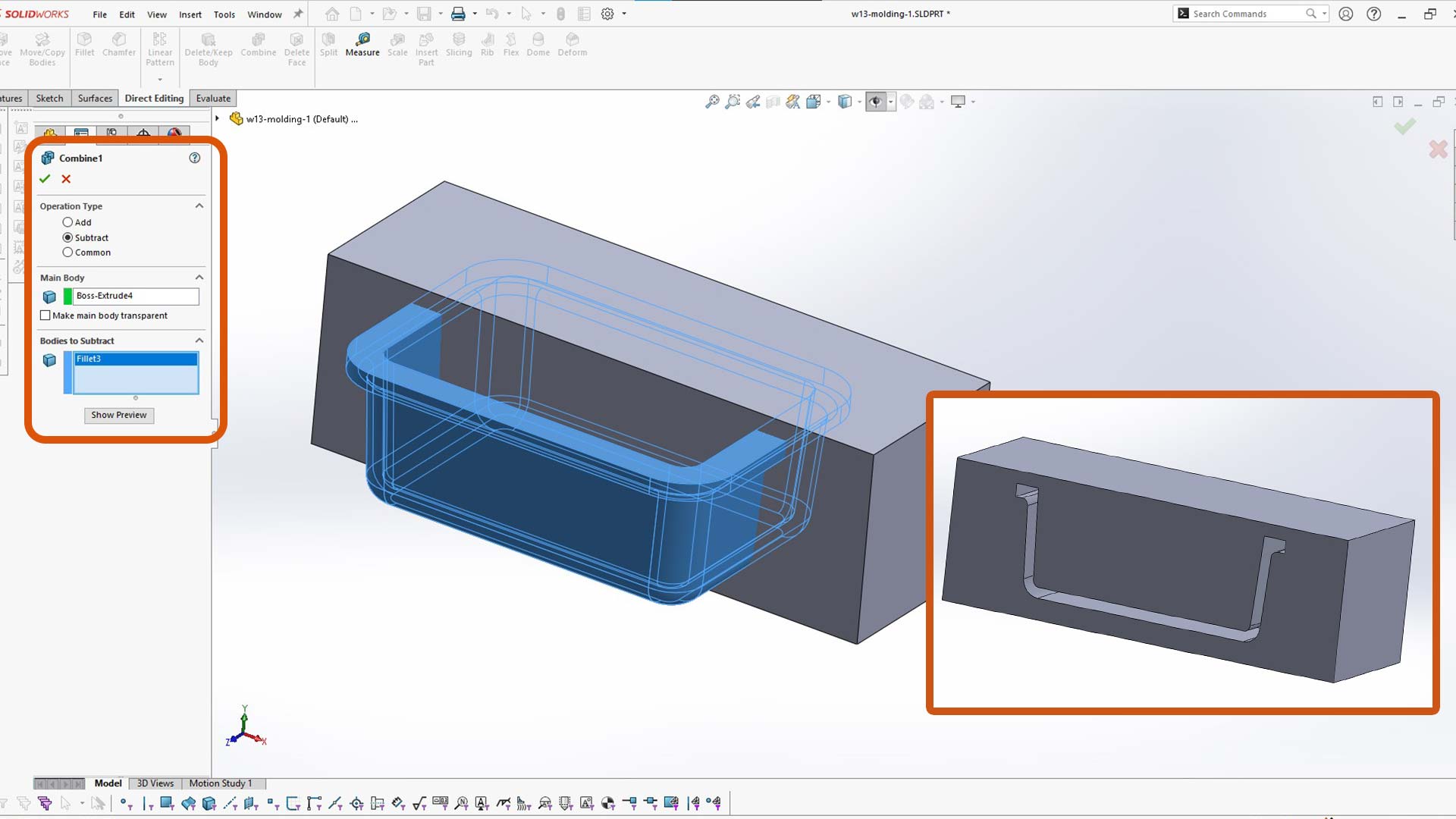 Mold design