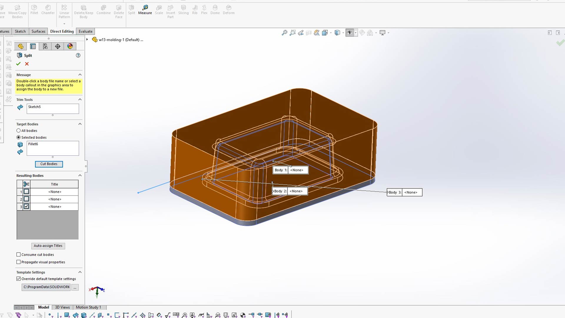 Mold design