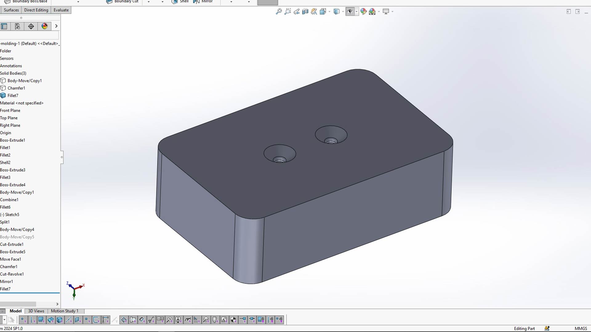 Mold design