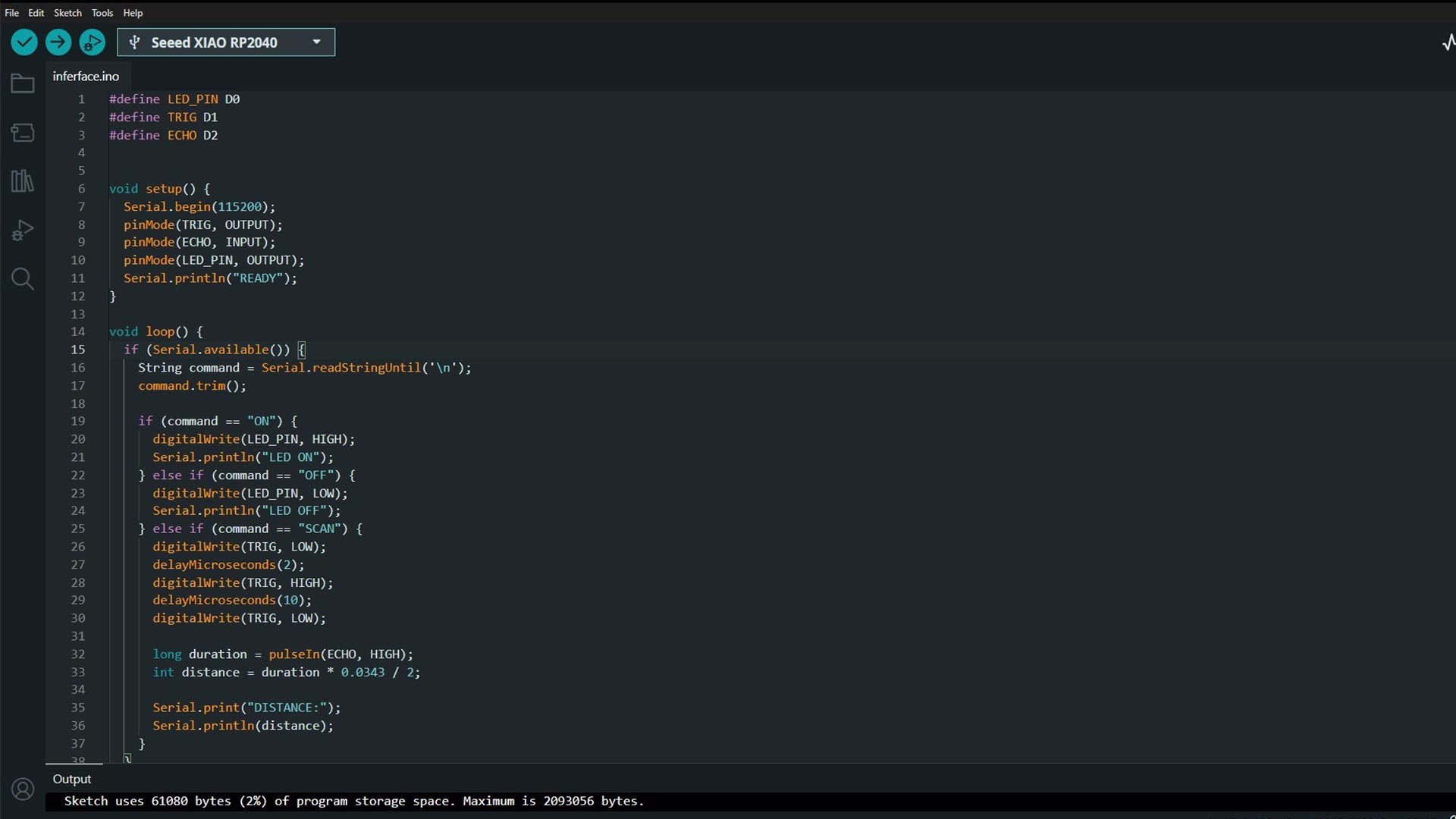 Adruino code