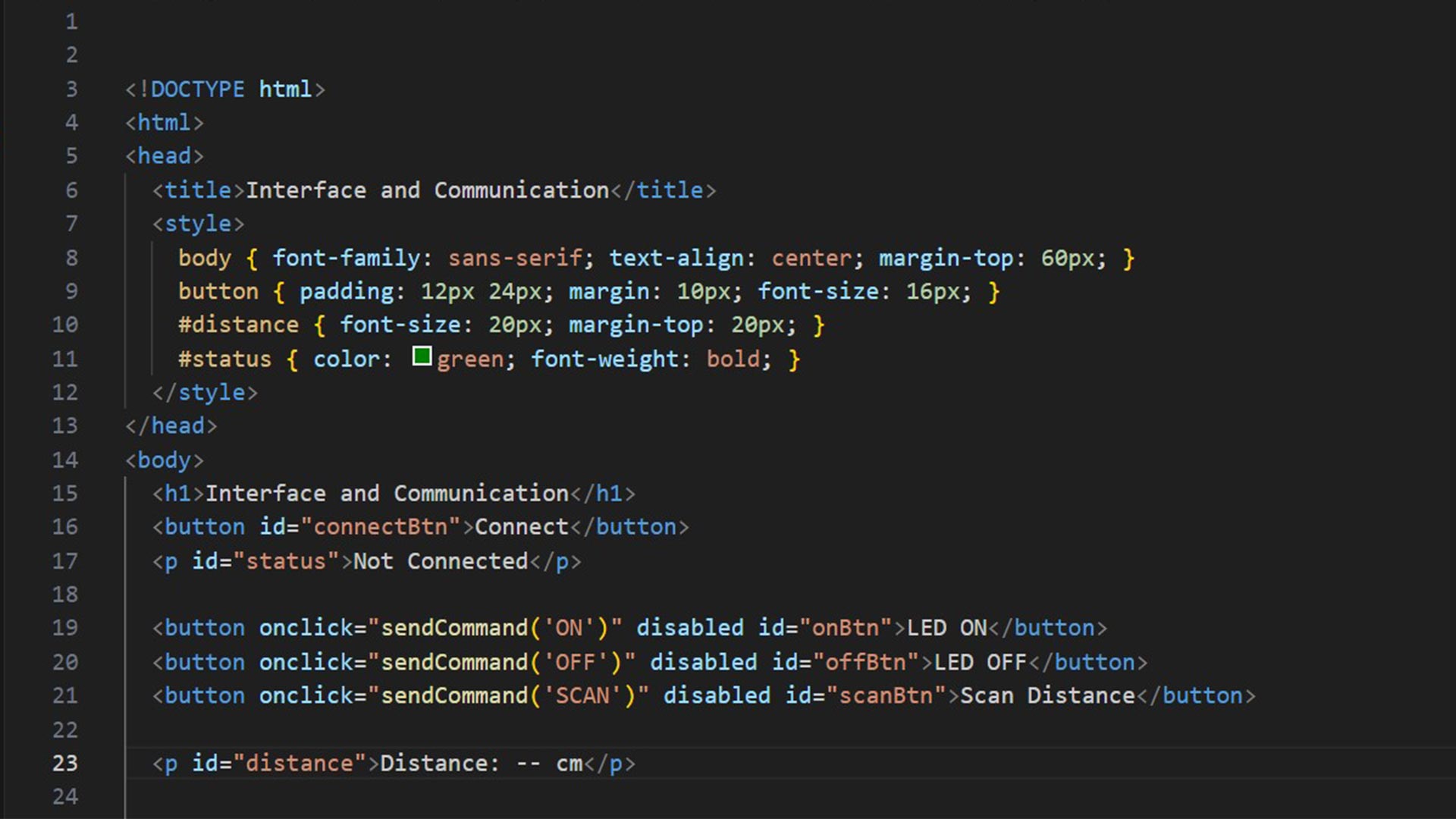 HTML code