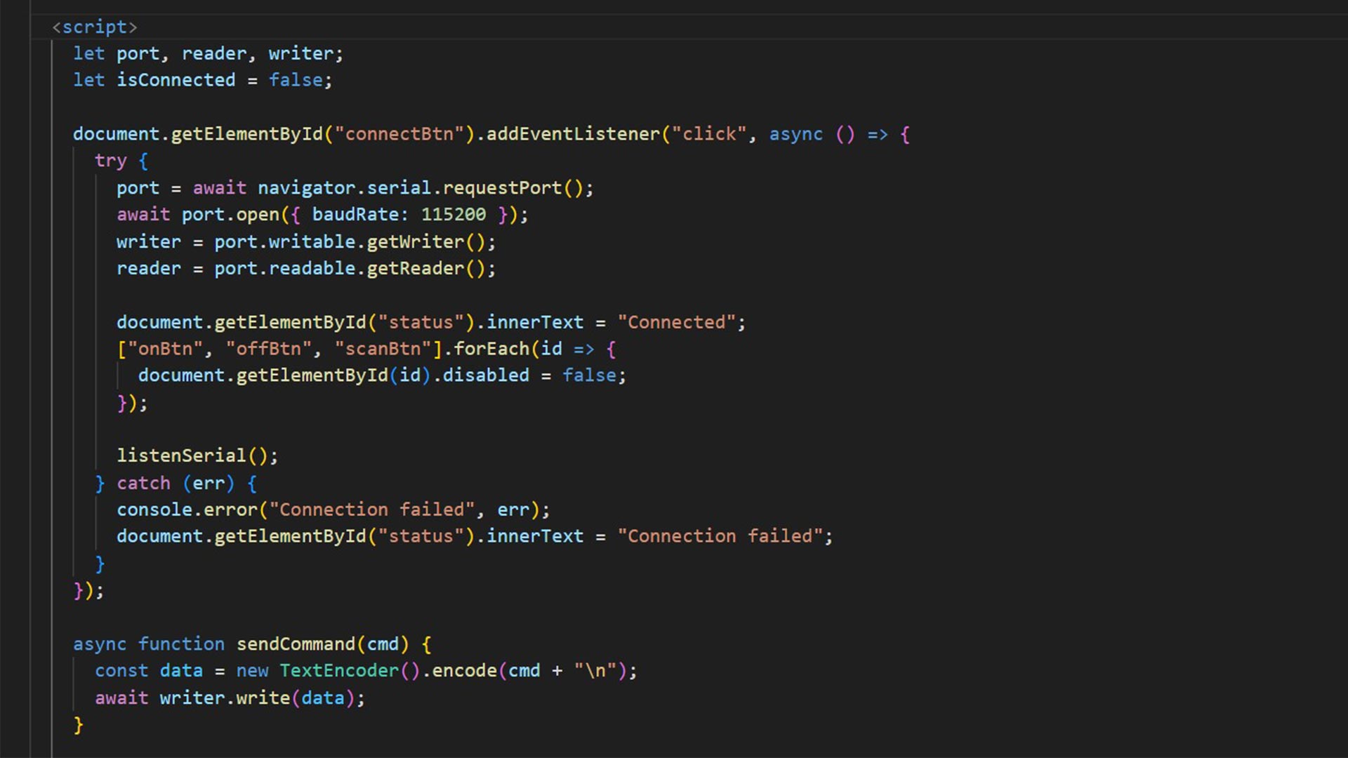 HTML code