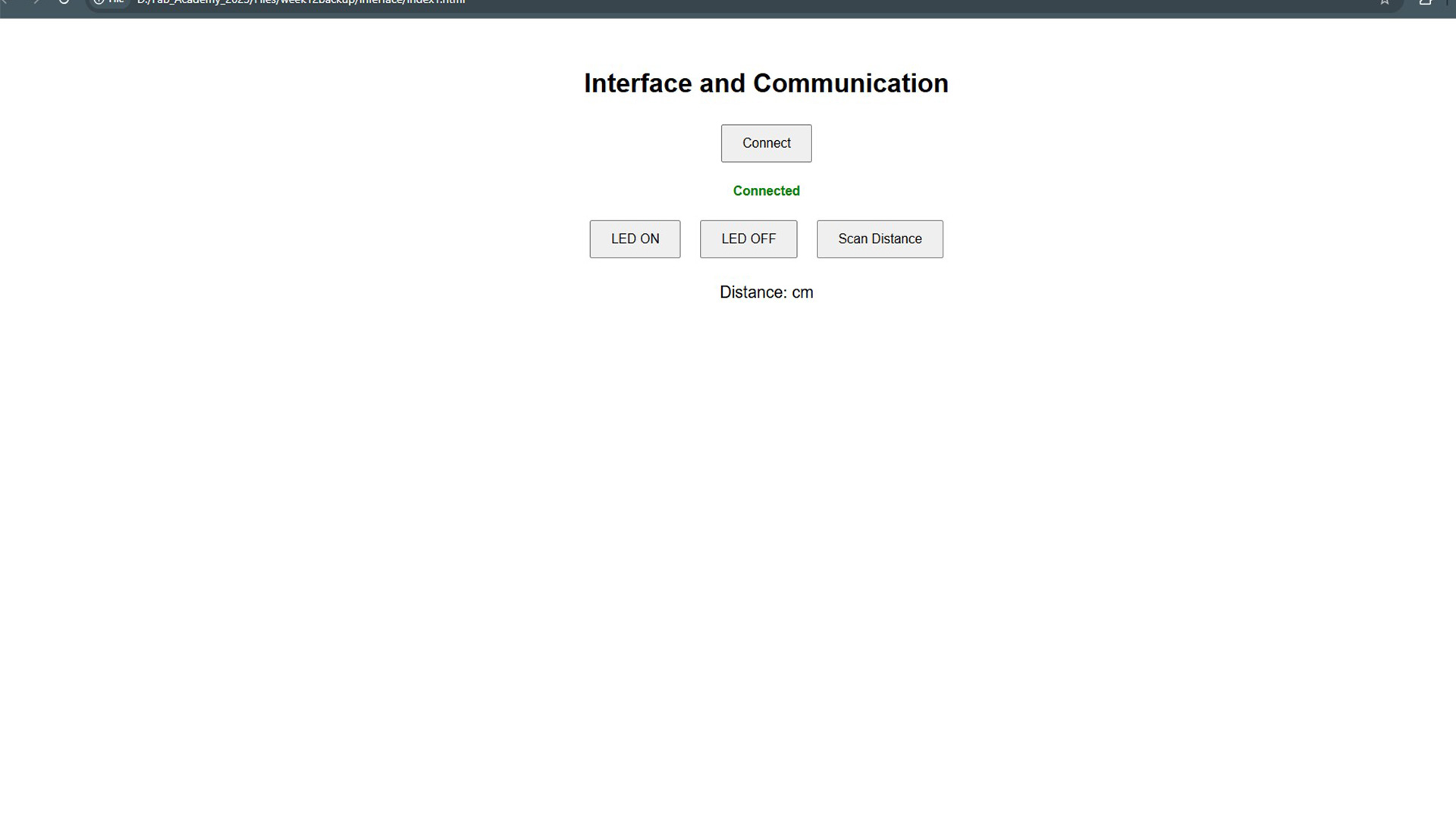 Web Interface