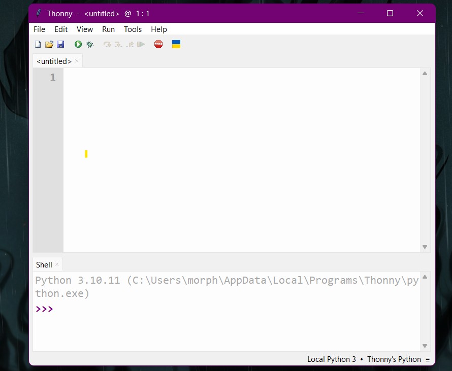 Thonny configuration