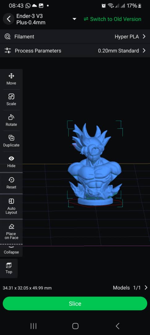 3D Printed Goku Model