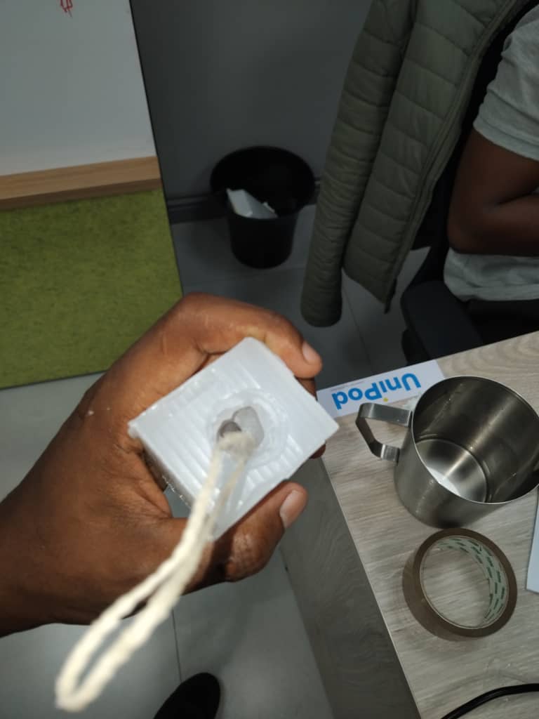 Inserting Candle Wick
