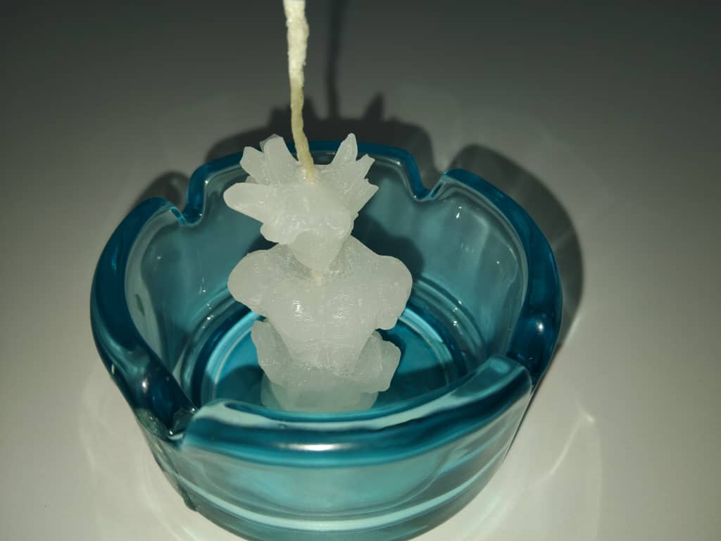 Hardened Candle in Mold