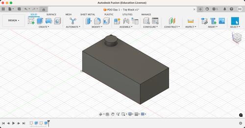 Extrude initial top connector