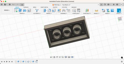 Rectangular pattern for interior connectors