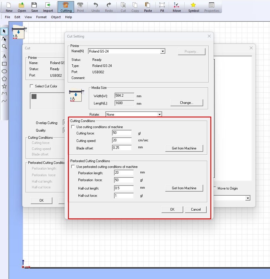 Machine Parameters