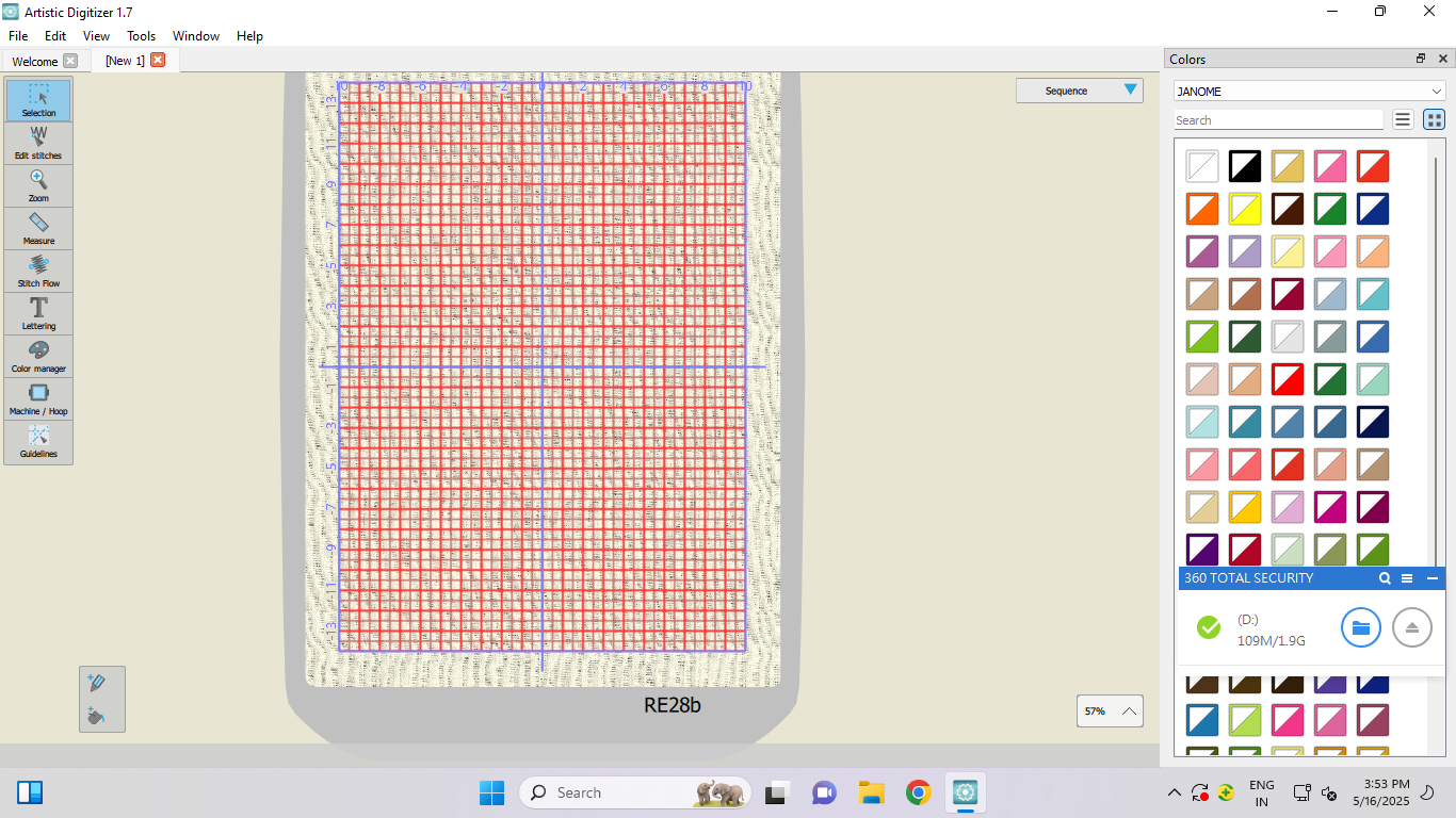Main interface of Artistic Digitizer