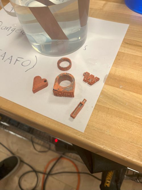 Electroplated ring
