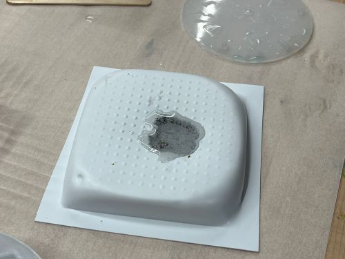 Resin in mold