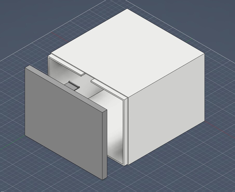 Fusion Screenshot: Box and lid design