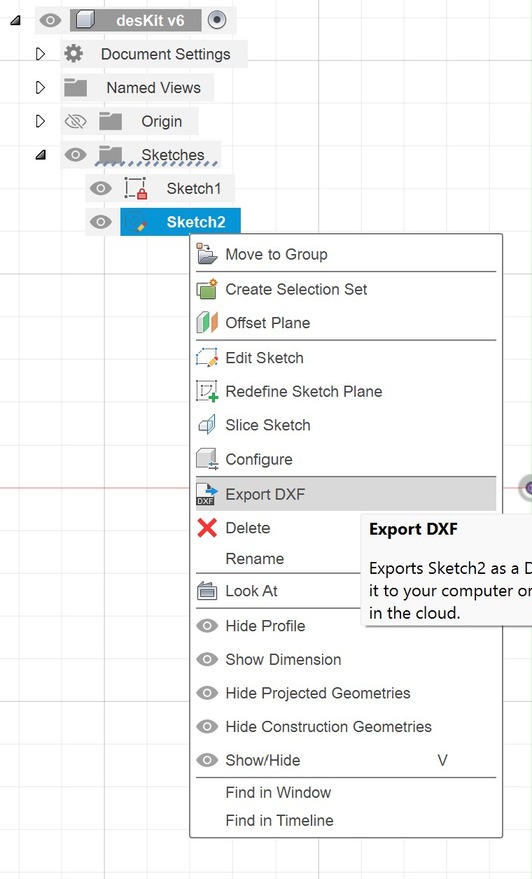 Screenshot of Autodesk Fusion: Showing where mirror tool is