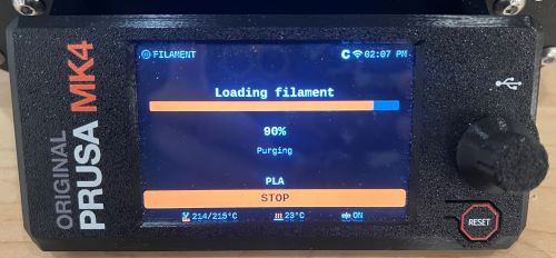 Load Filament Screen