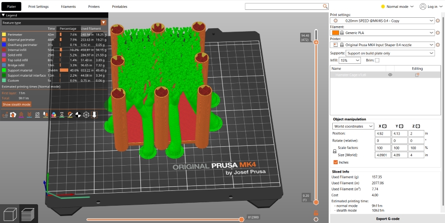 Error Design in Prusa