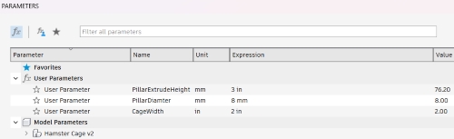 Parameters