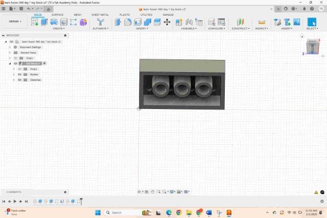 Picture of Bottom of Block Design