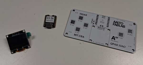 RP2040, OLED screen and XIAO QPAD