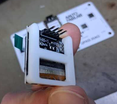 OLED screen and spacer