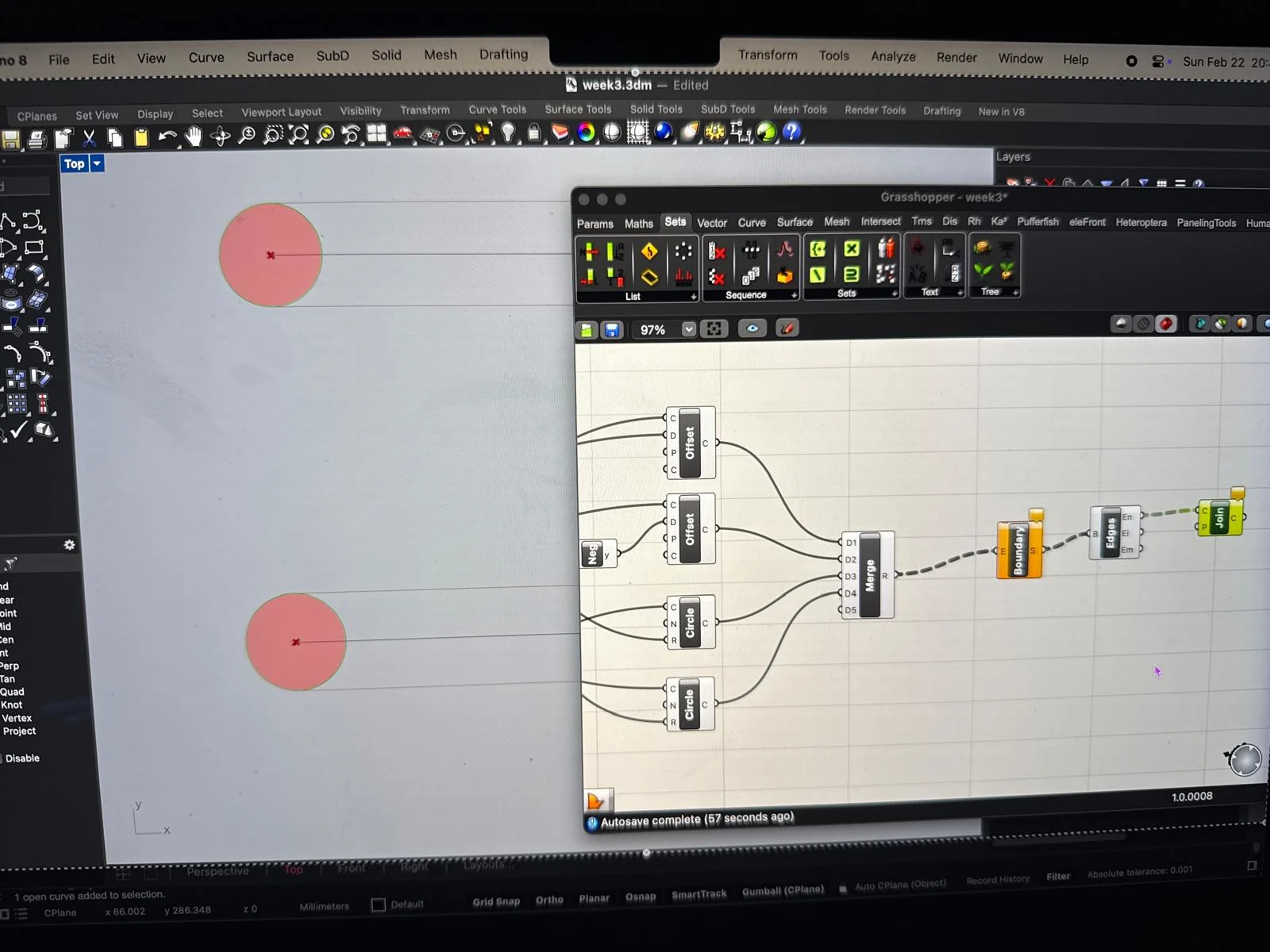 Rhino 8 - vector drawing