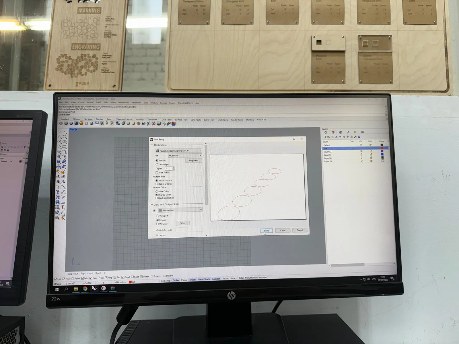 Rhino 8 - vector drawing