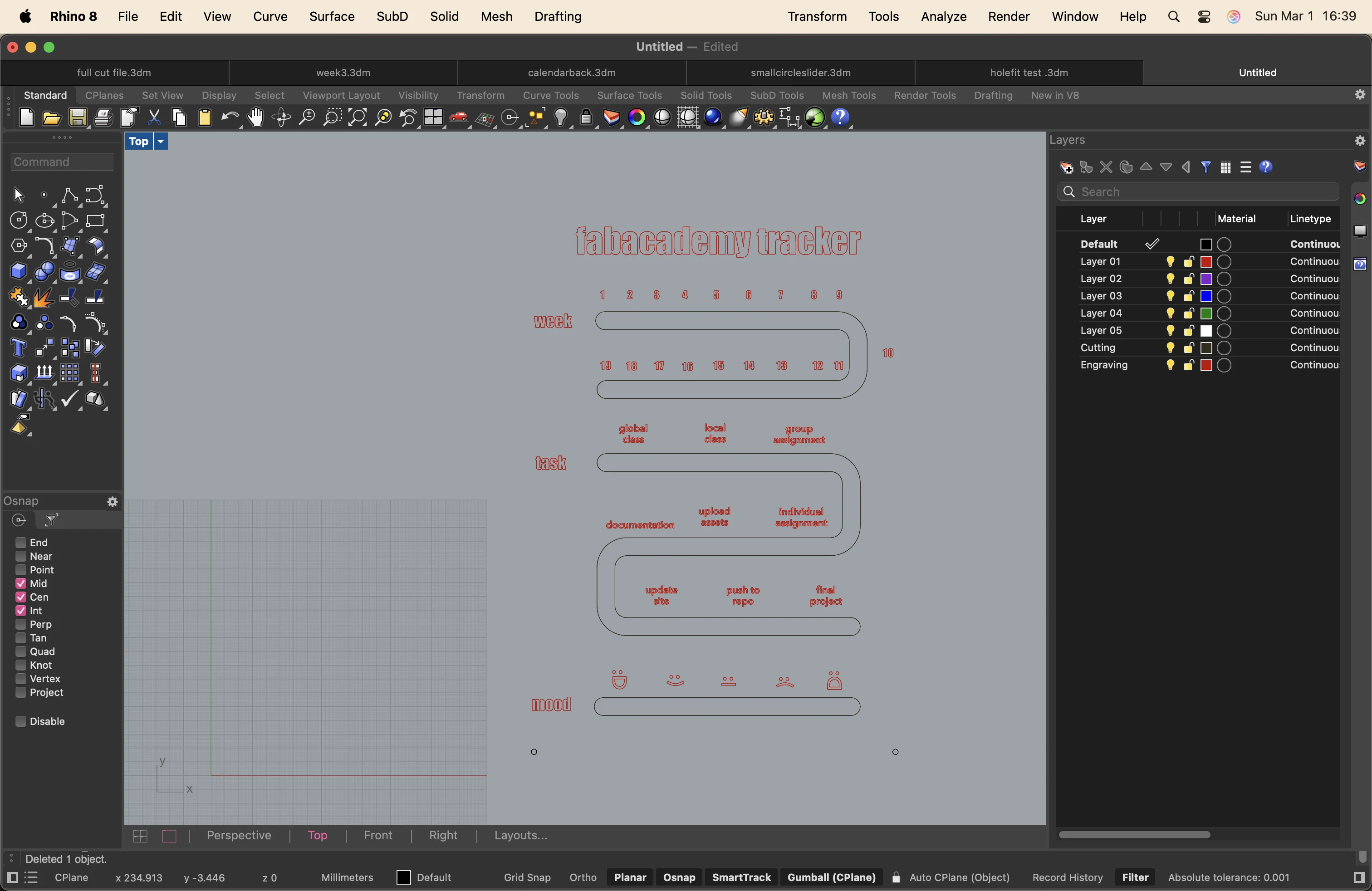 Rhino 8 - vector drawing