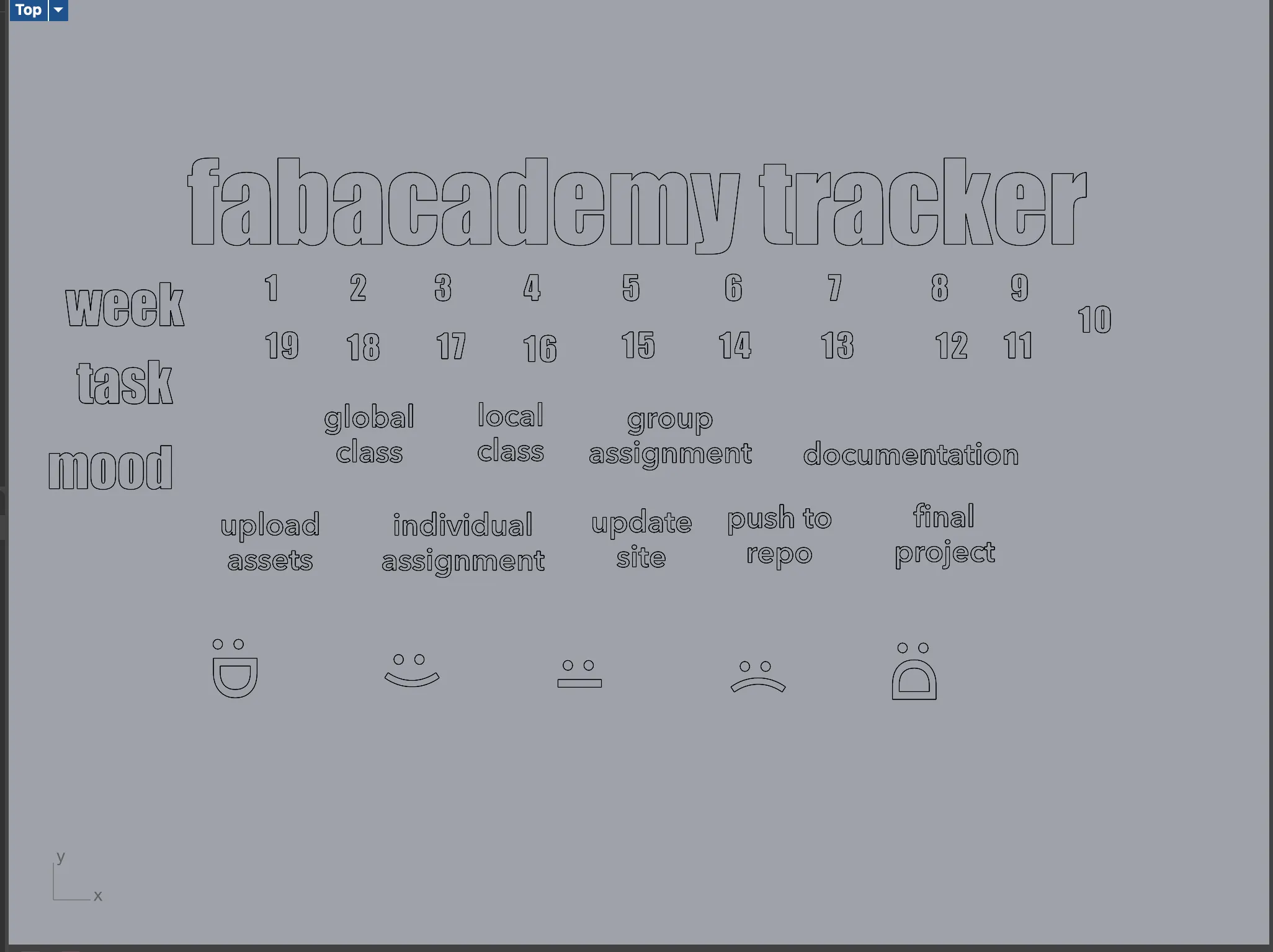 Rhino 8 - vector drawing