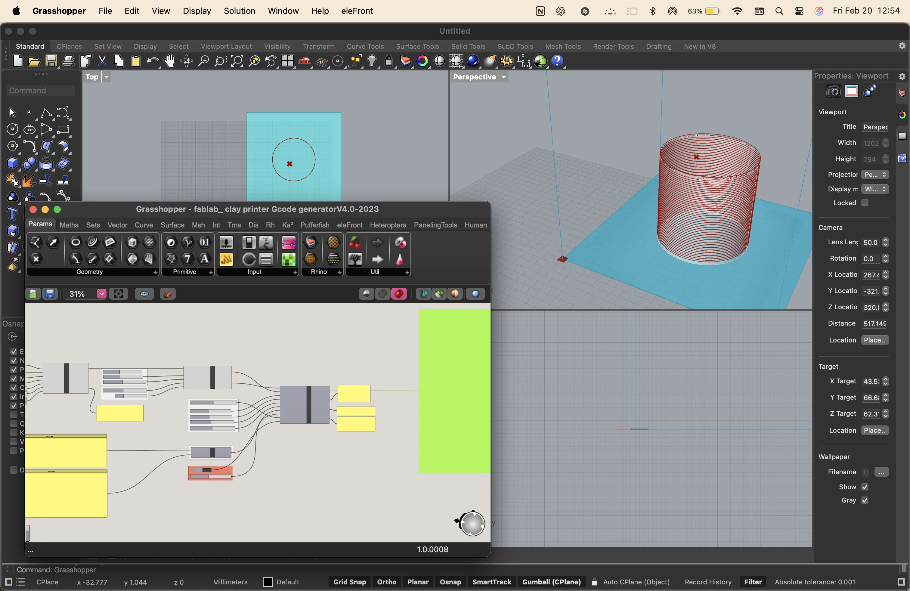 Rhino 8 - vector drawing