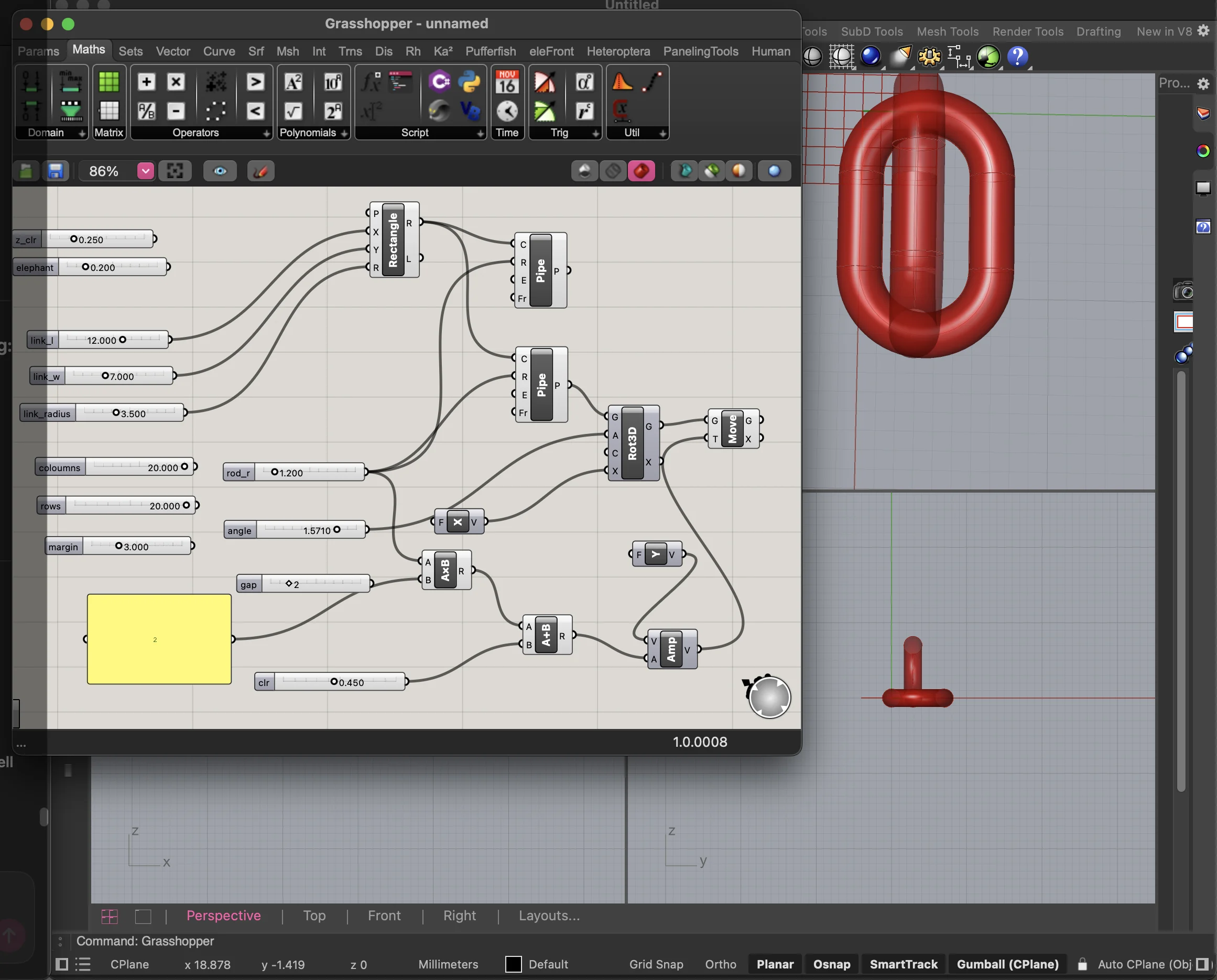 Rhino 8 - vector drawing