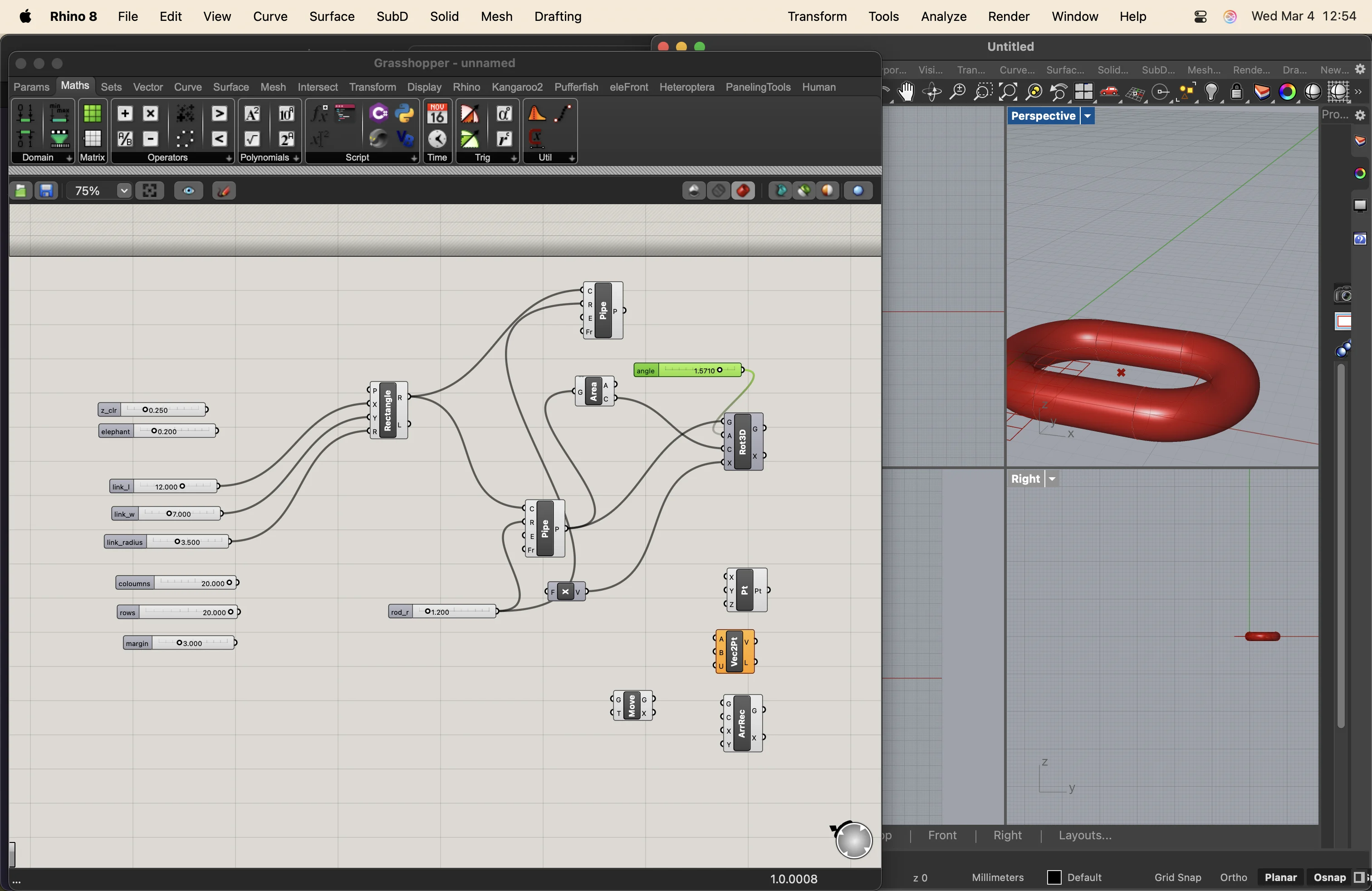 Rhino 8 - vector drawing