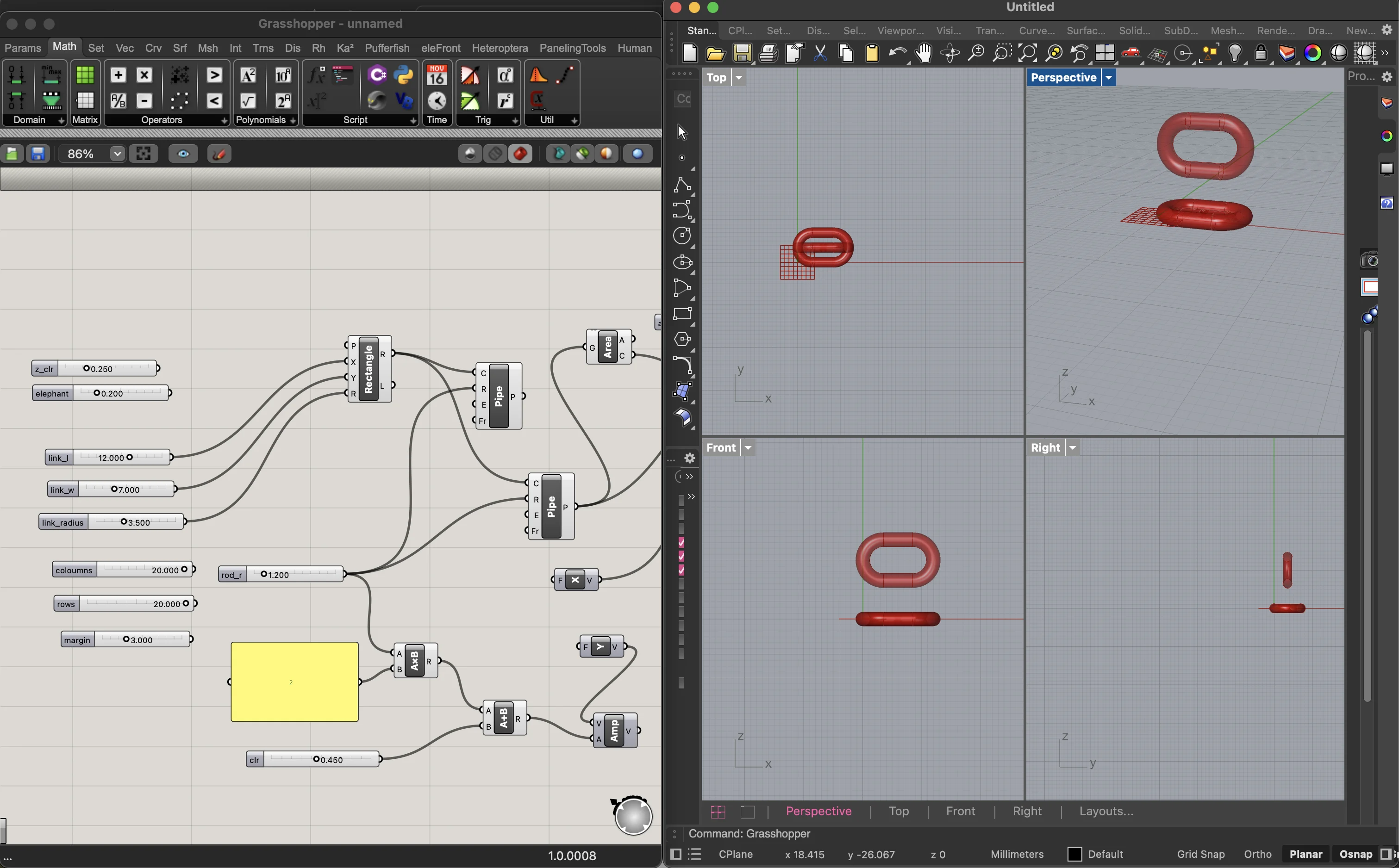 Rhino 8 - vector drawing