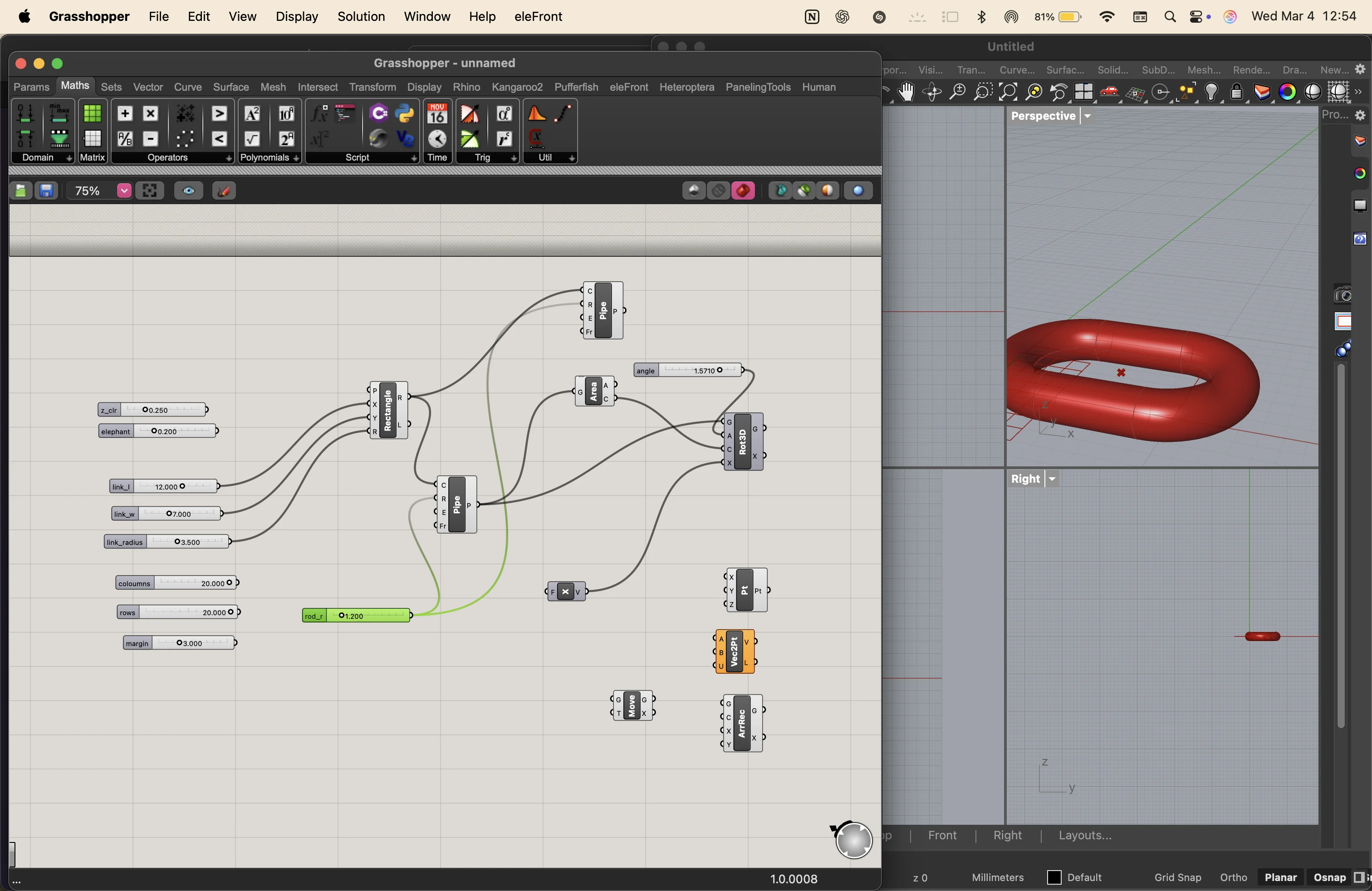 Rhino 8 - vector drawing