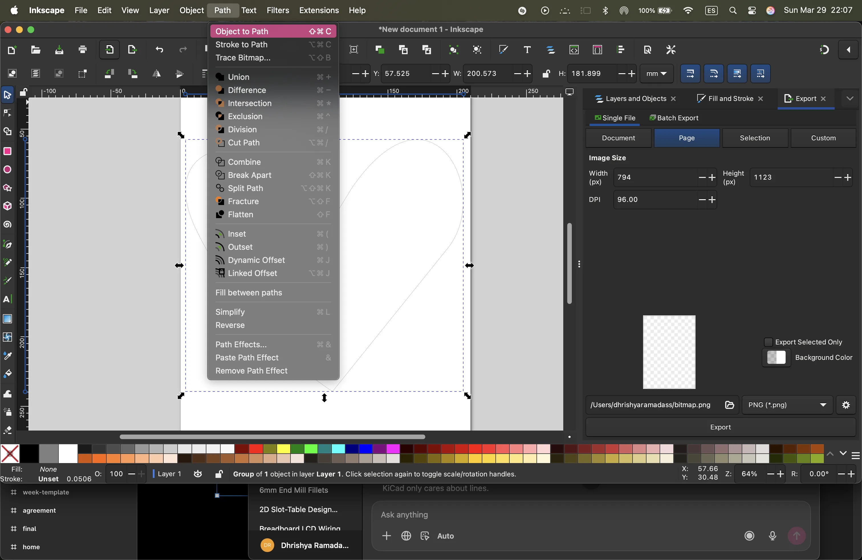 Rhino 8 - vector drawing