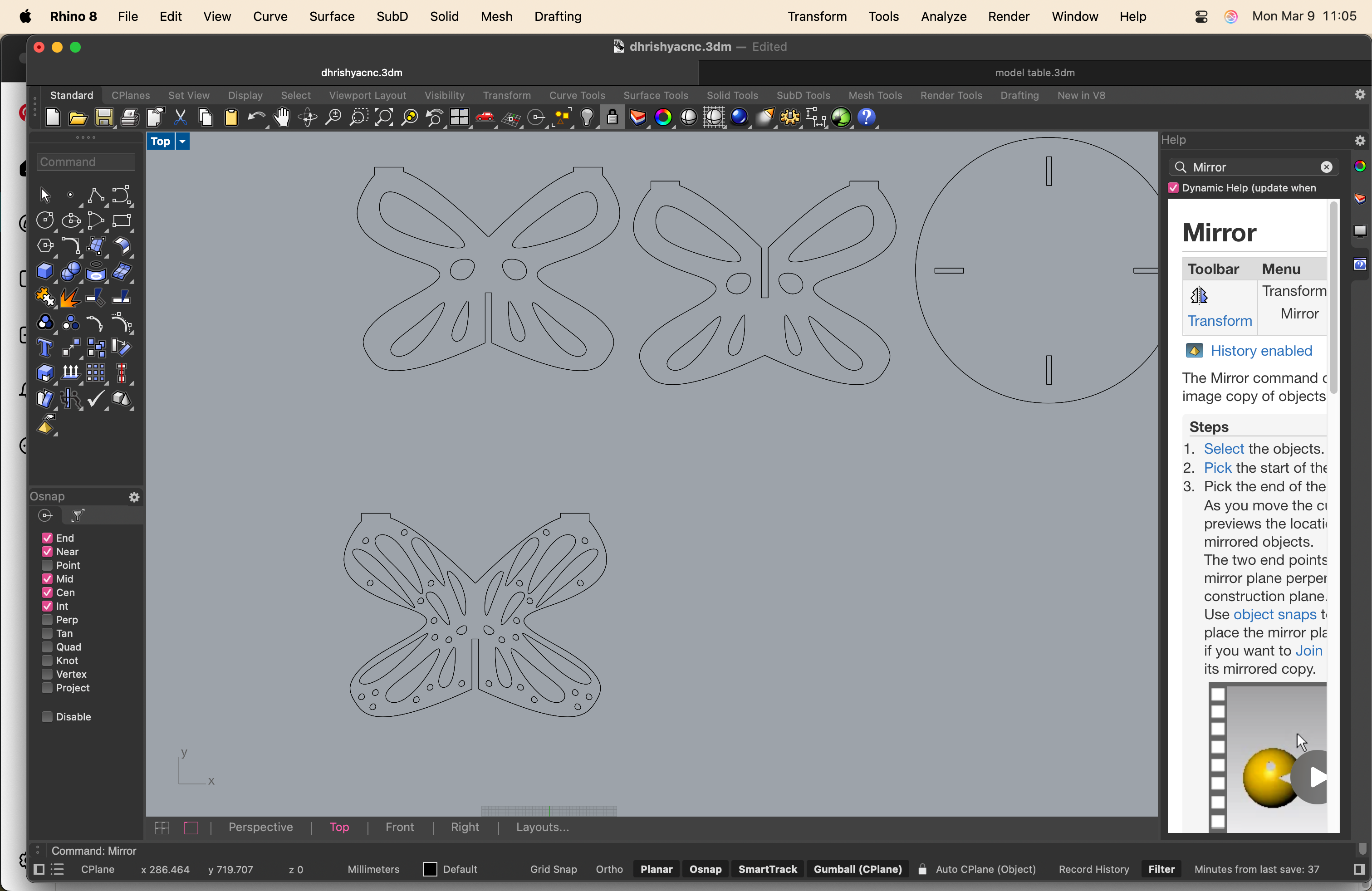 Rhino 8 - vector drawing 63